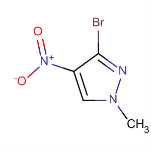 Structure of 1H-Pyrazole, 3-bromo-1-methyl-4-nitro-