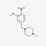 Structure of 2-methoxy-4-[(4-methylpiperazin-1-yl)methyl]aniline