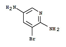 Structure of 3-BROMO-2,5-DIAMINOPYRIDINE, 99%