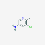 Structure of 3-AMINO-5-CHLORO-6-METHYLPYRIDINE