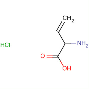 Structure of 3-Butenoic acid, 2-amino-, hydrochloride
