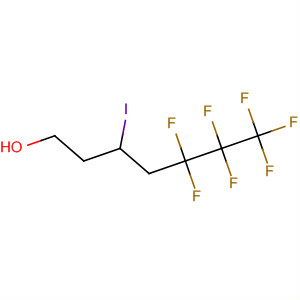 Structure of 1-Heptanol, 5,5,6,6,7,7,7-heptafluoro-3-iodo-