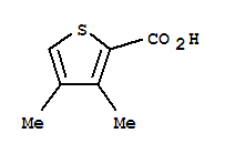 3,4-二甲基-2-噻吩甲酸结构式