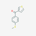 Structure of 3-(4-THIOMETHYLBENZOYL)THIOPHENE