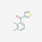 Structure of 3-(2,3-DIMETHYLBENZOYL)THIOPHENE