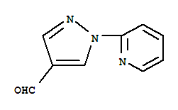 1-(吡啶-2-基)吡唑-4-甲醛结构式