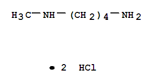Structure of N-METHYL-BUTANE-1,4-DIAMINE 2HCL