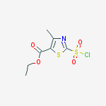 Structure of ethyl 2-(chlorosulfonyl)-4-methyl-1,3-thiazole-5-carboxylate