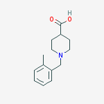 Structure of 1-(2-METHYLBENZYL)PIPERIDINE-4-CARBOXYLIC ACID