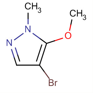 Structure of 1H-Pyrazole, 4-bromo-5-methoxy-1-methyl-