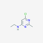 6-Chloro-N-ethyl-2-methylpyrimidin-4-amine结构式