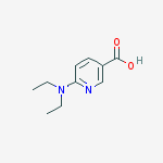 Structure of 3-Pyridinecarboxylic acid, 6-(diethylamino)-
