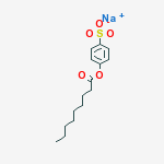 Structure of Nonanoic acid, 4-sulfophenyl ester, sodium salt