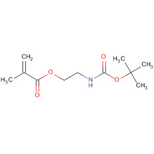 Structure of 2-Propenoic acid, 2-methyl-,2-[[(1,1-dimethylethoxy)carbonyl]amino]ethyl ester