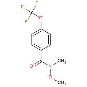 Structure of Benzamide, N-methoxy-N-methyl-4-(trifluoromethoxy)-