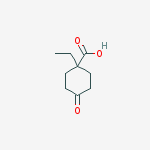 1-ethyl-4-oxo-cyclohexanecarboxylic acid结构式