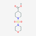 Structure of 1-(morpholin-4-ylsulfonyl)piperidine-4-carboxylic acid