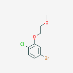 Structure of 4-Bromo-1-chloro-2-(2-methoxyethoxy)benzene