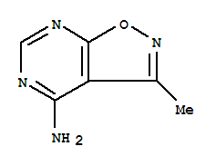 3-甲基异恶唑并[5,4-D]嘧啶-4-胺结构式