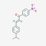 Structure of (2E)-3-[4-(1-methylethyl)phenyl]-1-(4-nitrophenyl)prop-2-en-1-one