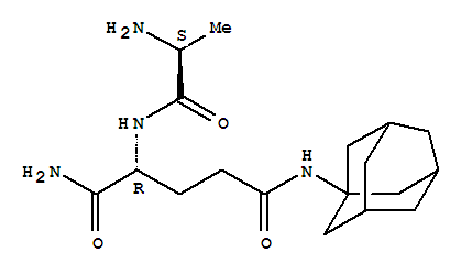 Structure of adamantylamide-alanyl-isoglutamine