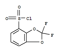 Structure of 2,2-Difluoro-benzo[1,3]dioxole-4-sulfonyl chloride