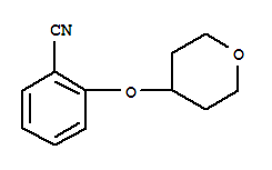2-(TETRAHYDROPYRAN-4-YLOXY)BENZONITRILE结构式