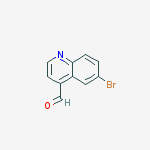 Structure of 6-bromo-4-Quinolinecarboxaldehyde