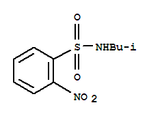 2-nitro-N-isobutylbenzenesulfonamide结构式