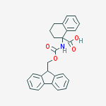 1-(9h-fluoren-9-ylmethoxycarbonylamino)-3,4-dihydro-2h-naphthalene-1-carboxylic Acid结构式