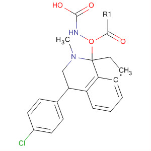 Structure of Carbamic acid,[4-(4-chlorophenyl)-1,2,3,4-tetrahydro-2-methyl-8-isoquinolinyl]-, ethylester
