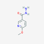 6-methoxypyridine-3-carbohydrazide结构式