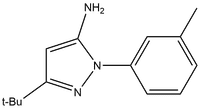 Structure of 3-TERT-BUTYL-1-(3-METHYLPHENYL)-1H-PYRAZOL-5-AMINE