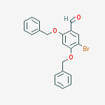 2,4-bis(benzyloxy)-5-bromobenzaldehyde结构式