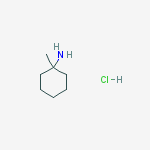 Structure of 1-methylcyclohexanamine hydrochloride