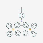 9-(4-叔丁基苯基)-3,6-双(三苯基硅基)-9H-咔唑结构式