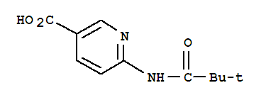 6-(2,2-DIMETHYL-PROPIONYLAMINO)-NICOTINIC ACID结构式