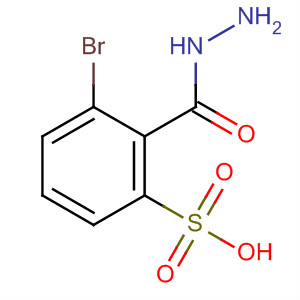 Structure of Benzenesulfonic acid, 3-bromo-, hydrazide