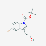 Structure of N-BOC-5-BROMOTRYPTOPHOL