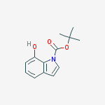 Structure of N-BOC-7-HYDROXYINDOLE