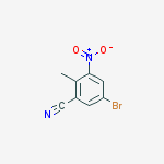 5-Bromo-2-methyl-3-nitrobenzonitrile结构式