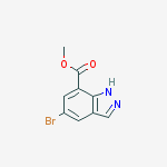 Structure of 5-BROMO-7-INDAZOLECARBOXYLIC ACID METHYL ESTER