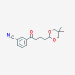 Structure of 3-CYANO-4-(5,5-DIMETHYL-1,3-DIOXAN-2-YL)BUTYROPHENONE