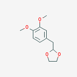 Structure of 4-(1,3-DIOXOLAN-2-YLMETHYL)-1,2-DIMETHOXYBENZENE