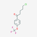 5-CHLORO-1-OXO-1-(4-TRIFLUOROMETHOXYPHENYL)PENTANE结构式