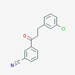 Structure of 3-(3-CHLOROPHENYL)-3-CYANOPROPIOPHENONE