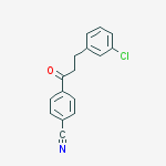 Structure of 3-(3-CHLOROPHENYL)-4-CYANOPROPIOPHENONE