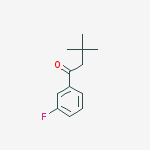 3,3-DIMETHYL-3-FLUOROBUTYROPHENONE结构式