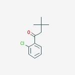 2-CHLORO-3,3-DIMETHYLBUTYROPHENONE结构式