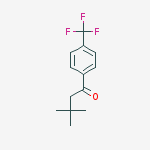 3,3-DIMETHYL-4-TRIFLUOROMETHYLBUTYROPHENONE结构式